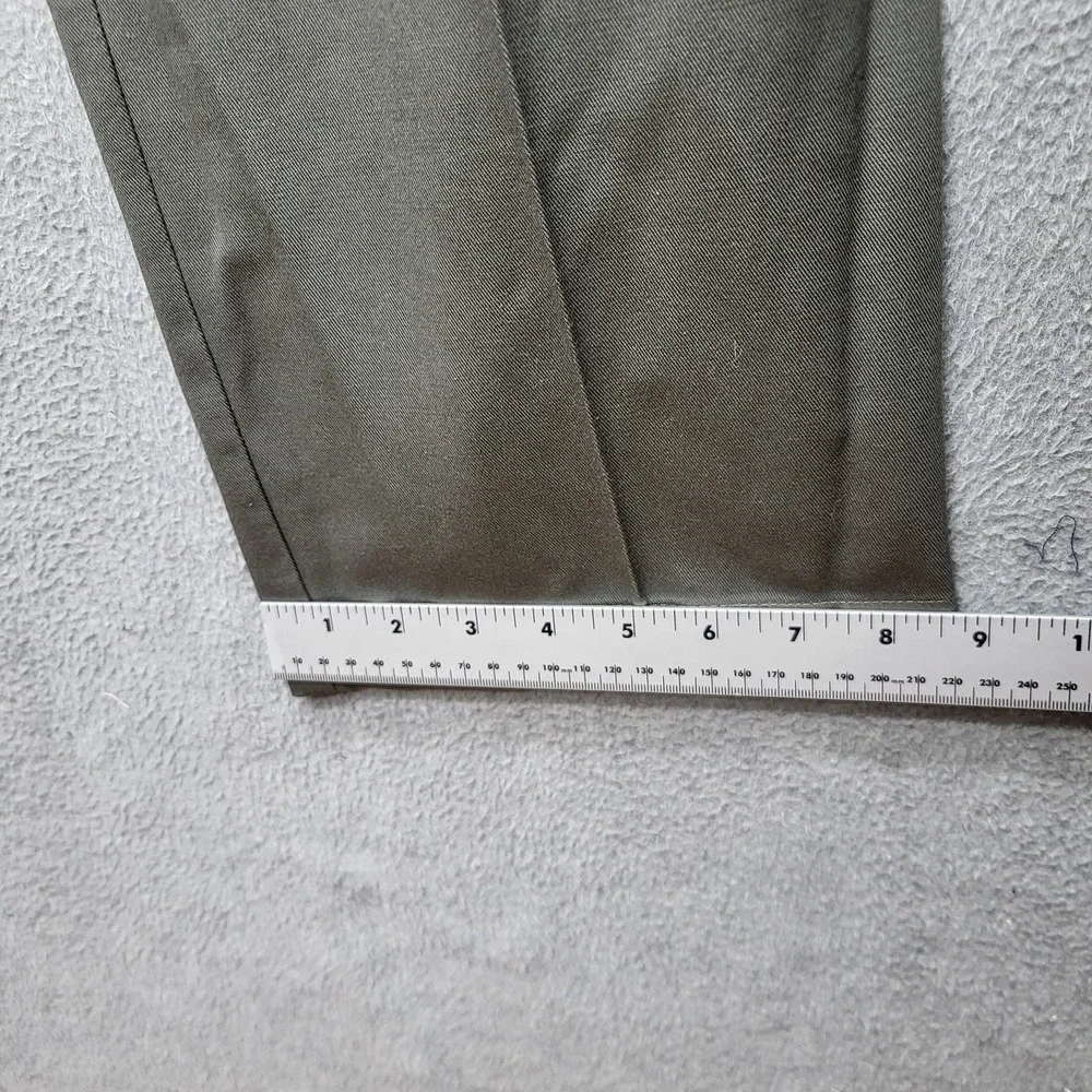 Dockers Men Pants 36X32 Olive Chino Twill Pleated Button 32
